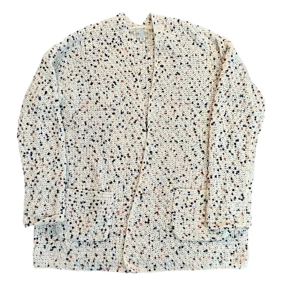Jun & Ivy Women’s Long Sleeve Open Front Knit Cardigan Size Medium Multicolor - Picture 1 of 6